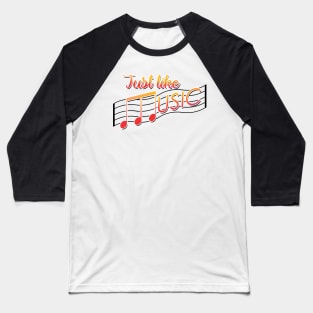 Just Like Music Feel The Soul Baseball T-Shirt